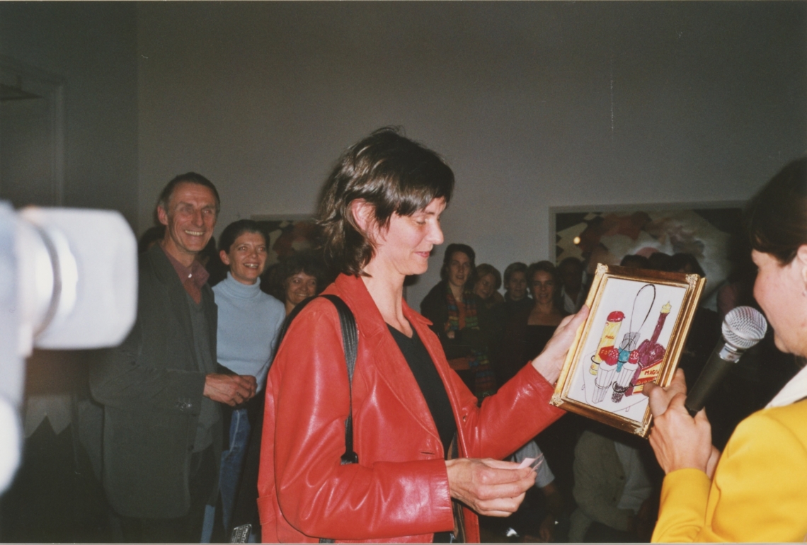 message salon "The Price of Art" prize draw, hosted by Sandra Künzi, Kunsthalle Basel