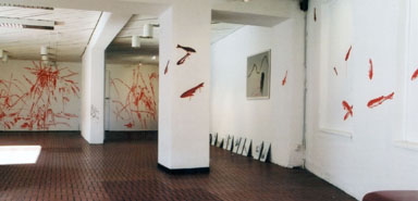 Saskja Rosset "RGB", message salon Rigiplatz, Zürich, Foto Saskja Rosset 2003
