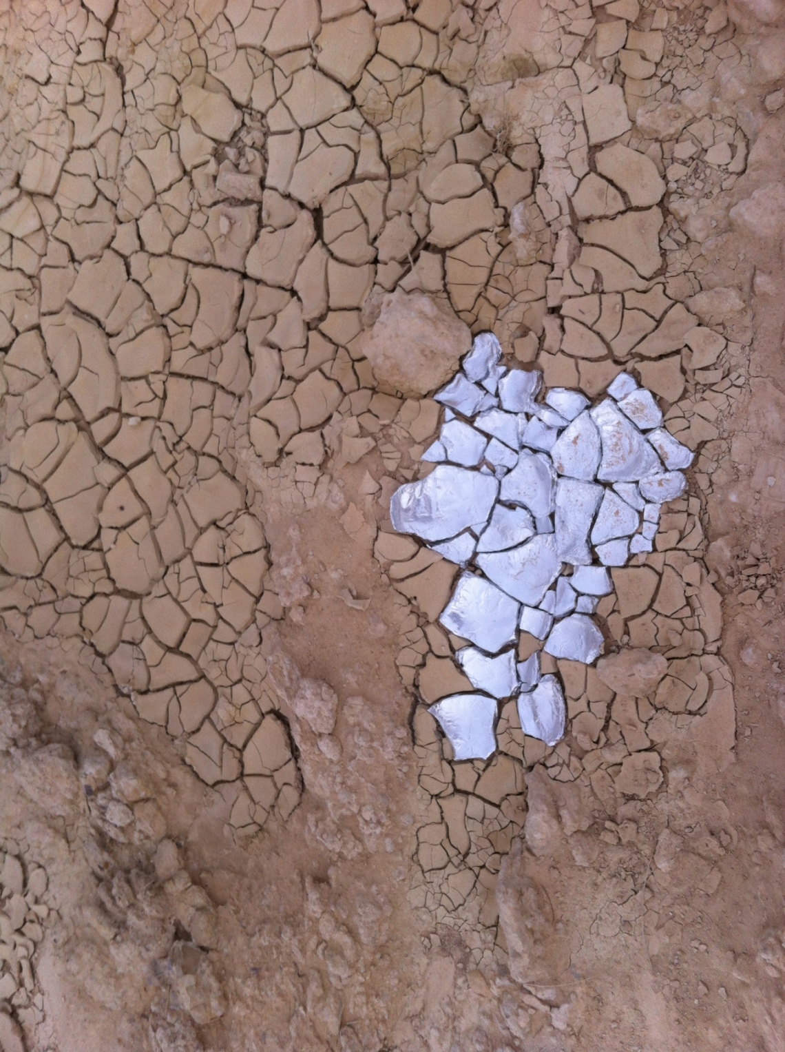 Ella Spector, Land art project, Arava desert of Israel 2013
